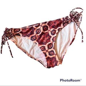 Eidon Red Low Rider Side Tie Bikini Bottoms Size XL
